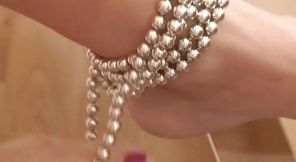 Self made foot worship jeweled