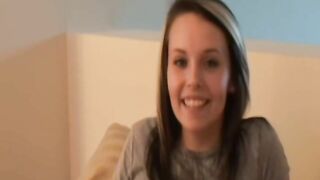 Classic amateur babe cumsprayed in mouth