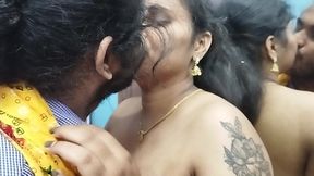 Kerala girl half saree removal and boobs suck hot romance