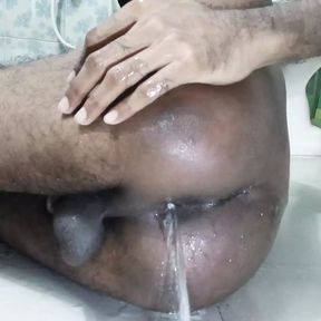 Bangladeshi Gay Bottom Boy doing Multiple Fart and Pissing from Asshole