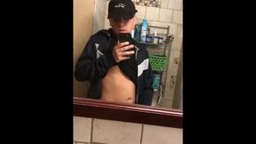 19 year senior Latino jerking off session