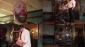 Will Justice; Punished By The Pigg (Part Two) Cocksucking Crimefighter Chained & Caged!