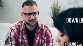 Old man fucks petite teen with big dick