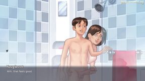 Stepmom Gets Surprise By His Massive Cock In The Shower - Summertime Saga 37 By DarkCookie - 3D Hentai Porn Game
