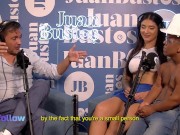 Salome Gil's vagina gets fucked hard by a sexy dwarf Juan Bustos Podcast