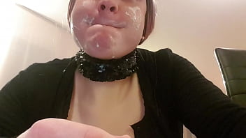 Sissy hum cumshot facial