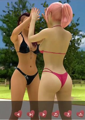 Helping the hotties #5 - Johannes fixed the roof and took a peak at Naomi hile she was getting undressed.