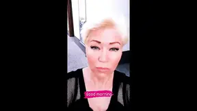 Russian mature model blows huge cock on camera