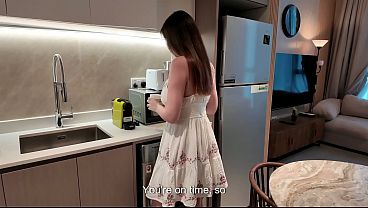 Stranded hubby's MILF wife takes advantage of situation