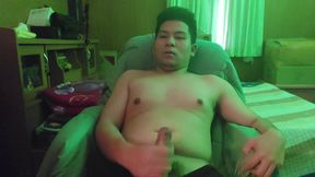 Fat Man Gets Creampie in Bedroom POV