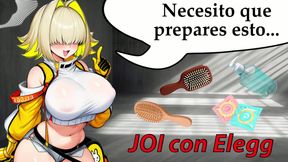Spanish Audio JOI. NIKKE's Elegg jerks you off with his... brushes?