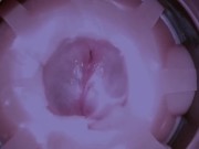 Big cum shot inside fleshlight - dirty talk, loud moaning orgasm