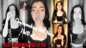 Chainsmoking One then Two at Once