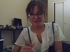 Czech amateur blowjob and fucking POV in public
