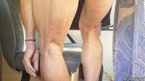 Van Masturbation - Sexy Guy Humping and Cumming