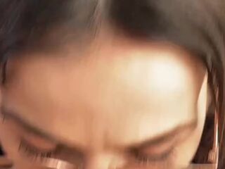 Gave Him A Sloppy BJ - Rewarded With Cum All Over My Glasses - Maya Mack