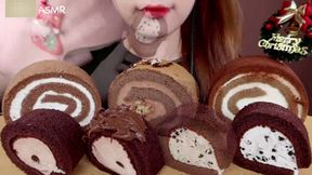 Asian Princess Yani ASMR Chocolate HD Feast Pt 3 Milk Chocolate rolls LOVERS Food Porn Fetish Chewing Licks Noisy Swallowing Close-Up No Talking tight Red Lips