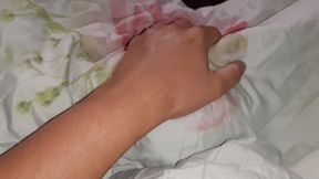 I Looked Under the Blanket and There Was My Neighbor Licking Pussy and My Girlfriend Watching and Masturbate, surprise Threesome