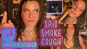 Exterminator Goddess Spits Thick Loogies on Pest Losers – Smoke, Dominate & Destroy!