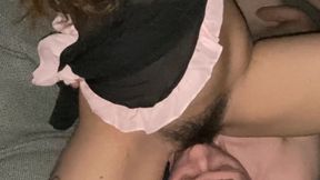 Busty Arab Maid Finds GF Dildo, Boyfriend Finds and Fucks Her