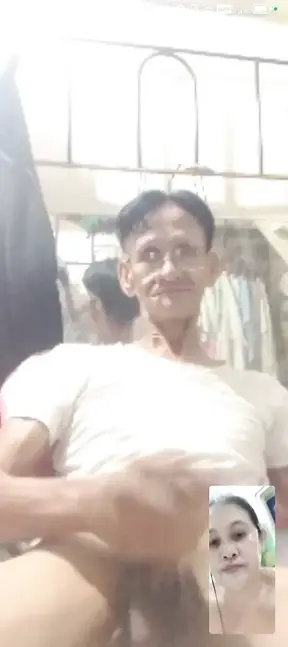 Long-Distance Lovemaking with Wife over Video Call
