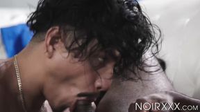 Beefy Shadow fucks my butt in different positions before expelling cum in it