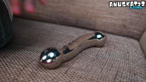 Extreme Anal Solo Silver Toy Prolapse Play