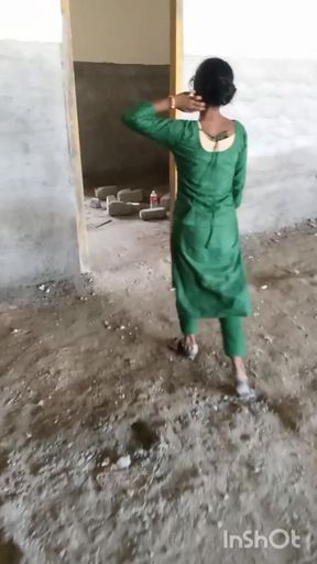 Telegu Hot Girlfriend Facking her Bangali Boyfriend for construction site
