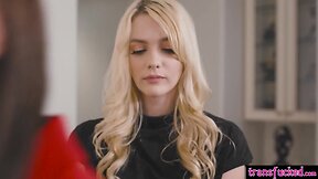 Natalie mars and kenna james: big cock shemale boss and hot blonde assistant