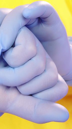 Asmr Video with Medical Nitrile Gloves