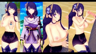[Hentai Game Koikatsu! ]Have sex with Big tits Genshin Impact Raiden Shogun.3DCG Erotic Anime Video.