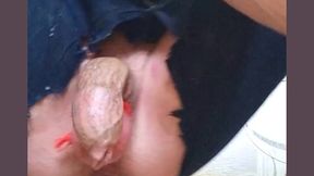 damn hot cute guy rides on a giant bottle and comes without using his hands