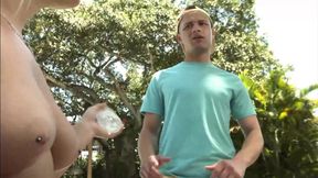 Busty stepmom captivates with raw passion in wild vintage threesome