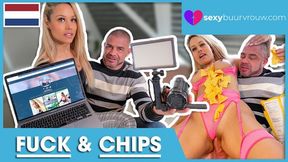 He bangs raw, she craves crunchy snacks, a filthy Dutch sex affair