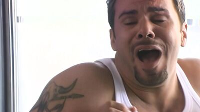 A super sexy brunette girl got her mouth filled by a big black cocks cum.