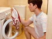 College boy Steals Underwear / Sniffing / Jerking OFF/ CUM / CALVIN KLEIN /