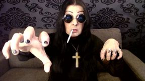 Halloween Ozzy Cosplay MILF Smoking