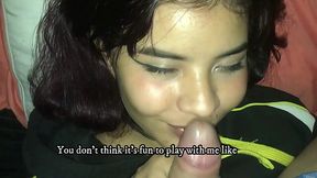 Stepbrother's Morning Surprise: Wet Blowjob