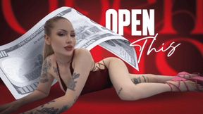 Open this - findom - gooning - JOI games - femdom - brat girls - swimsuit - blonde - big ass - financial domination - cheap clip - goddess worship