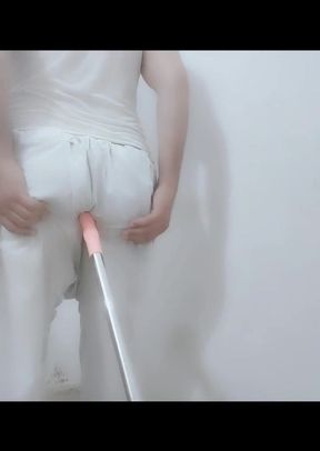 Desi boy anal masturbation and handfree cum