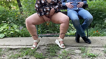 Hot nectar from my mother-in-law&#039_s pussy right outside