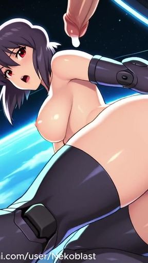 Motoko Kusanagi Space troubles (Ghost in the shell)   Clip 1