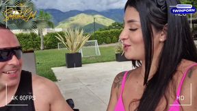 Famoso fot�grafo Espa�ol folla a influencer Colombiana en la piscina del hotel-SALOM� GIL