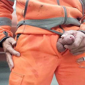 Horny construction Worker cum during break