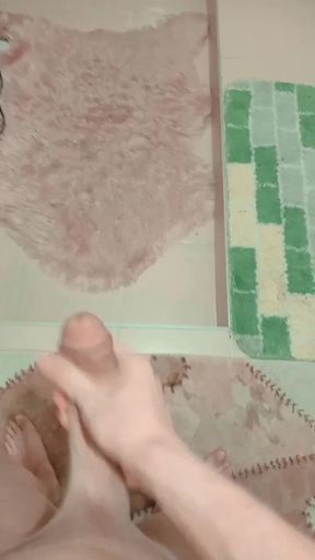 Big Cock ejaculation, sperm goes 1 meter away