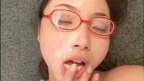 Asian Hardcore anal - rough deep throat ends in creamy facial cumshot