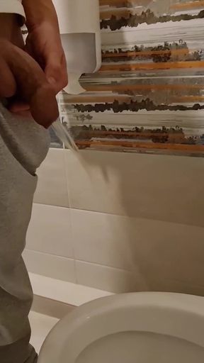 Guy Long Pisses a Large Portion of Urine