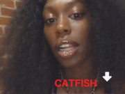 ONLYFANS SLIM THICK DARKSKIN EBONY MEGHAN WOOD: BEWARE OF CATFISH