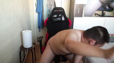 Asian popping candy BDSM cock handjob live record 2022