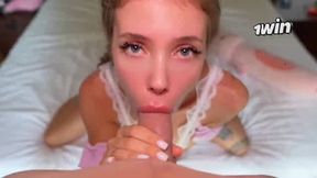 This 18 YO Slut Wife's Perfect Boobs Need A Sloppy Head - super-naughty duo making romantic love!